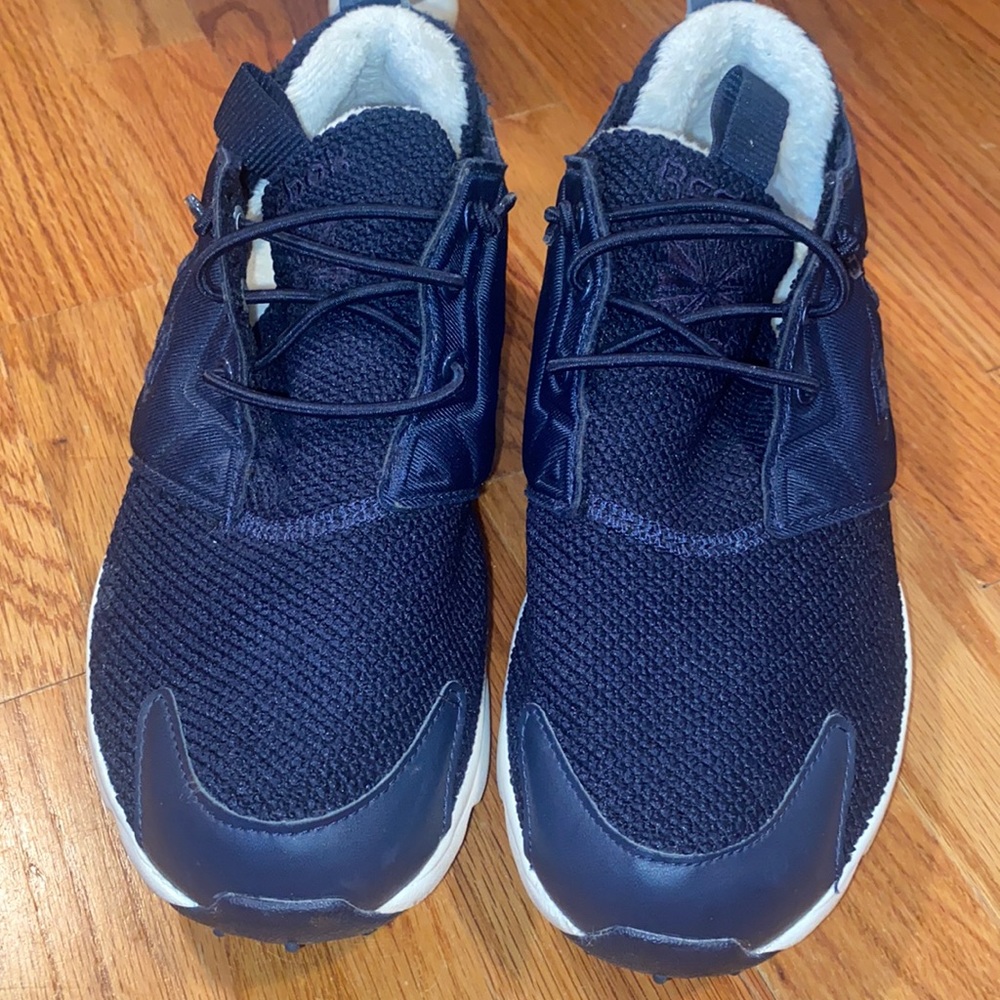 Reebok Navy Slip On Sneaker with Fur Lining